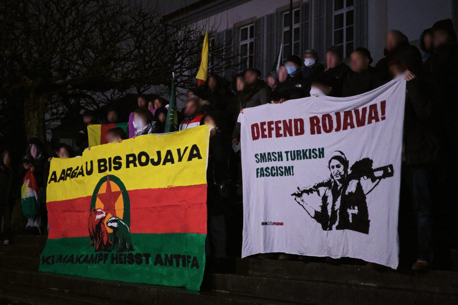 Defend Rojava! Spontandemo in Aarau am 28.01.2026