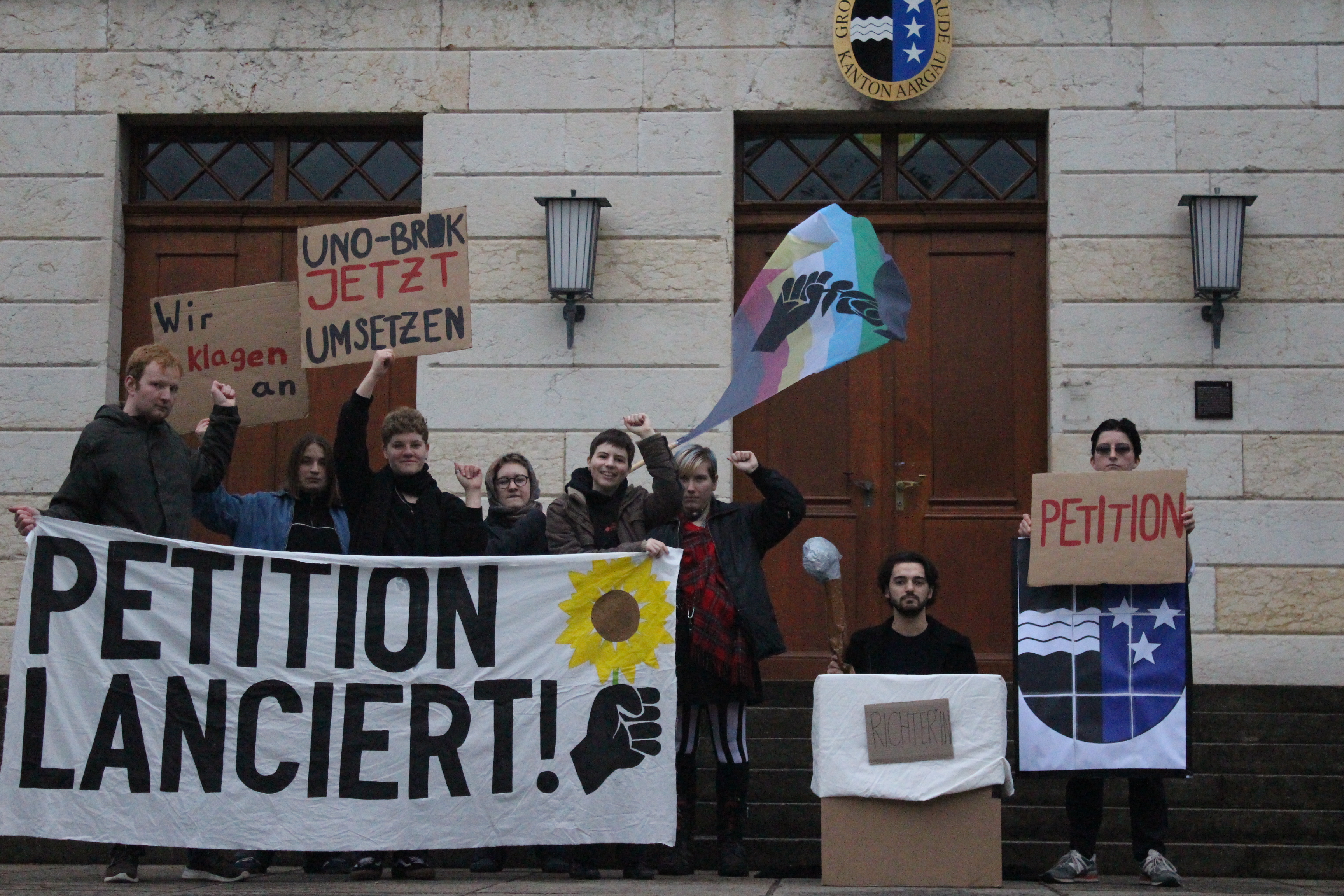 Lancierungsaktion Petition für die Umsetzung der UNO-BRK